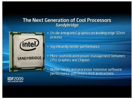 A Preview of Intel's Sandy Bridge: The Next Generation of Computer Processing