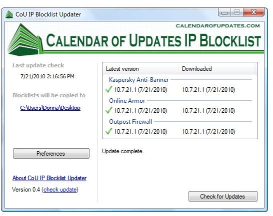 CoU IP Blocklist Updater