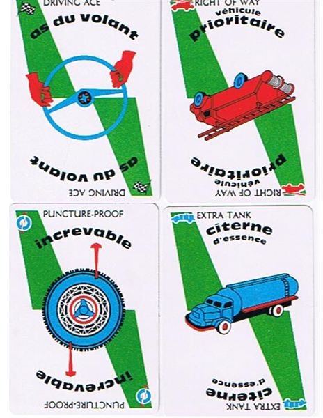 Mille Bornes Safety Cards