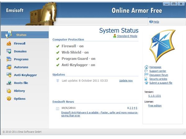 Firewall Tutorial:  Using Online Armor Firewall in Windows