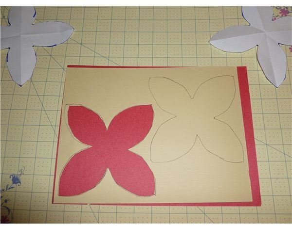 make a stencil to trace petals