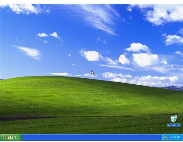 Windows XP Screen