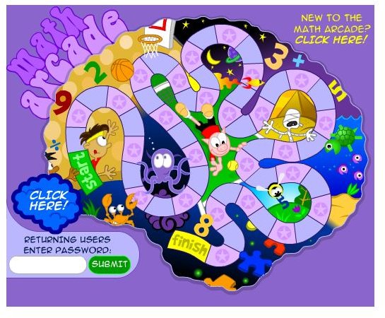 Fun Brain Math Arcade: Online Games for Gifted Children