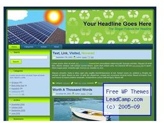 6 Free WordPress Alternative Energy Themes For Your Energy, Renewables, or Recycling Blog