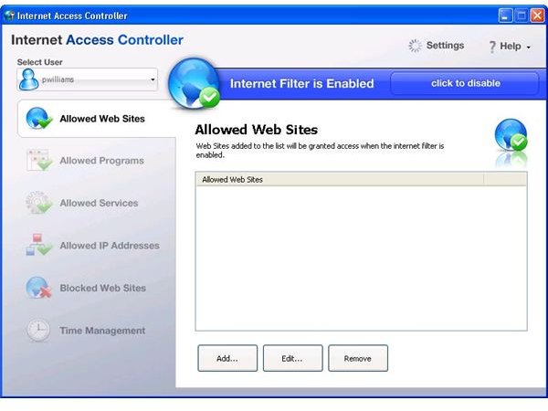 InterNet Access Controller