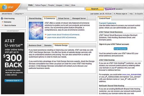 Is AT&T Yahoo Web Hosting a Good Option for Ecommerce? - Bright Hub