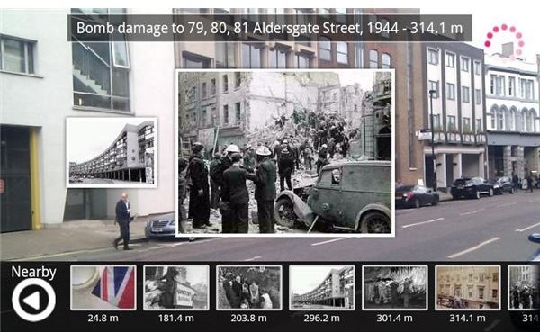 London during the Blitz, as seen via HistoryPin!