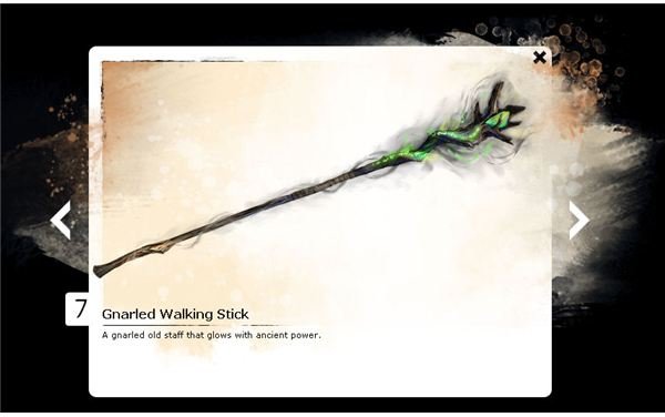 GW2 Gnarled Walking Stick