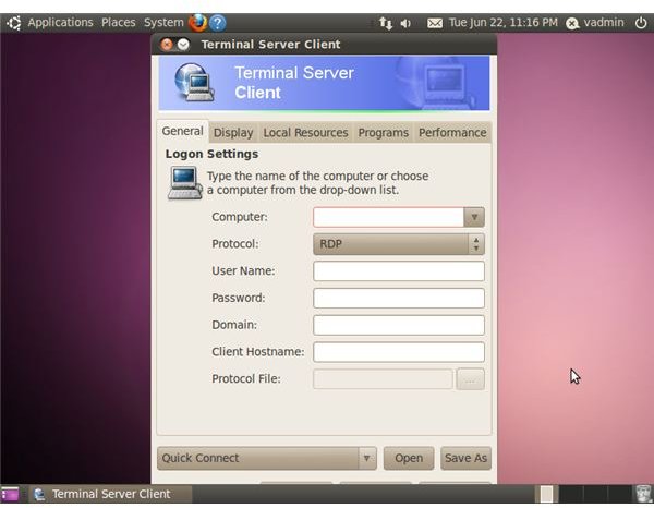 vnc connect to ubuntu server