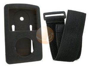 Black Soft Skin Cover with Armband for SanDisk Sansa Fuze