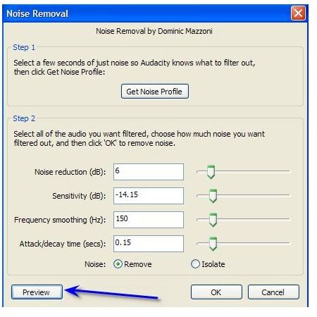 Remove Background Noise Noise Removal Steps 2