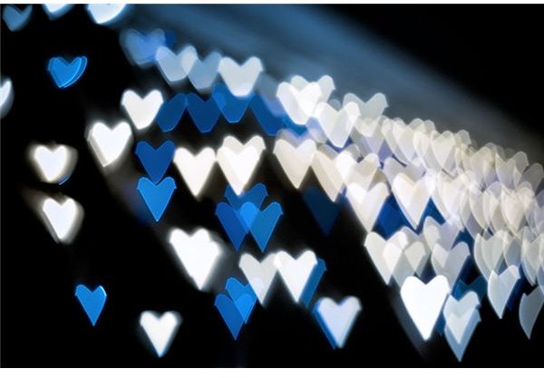 Jagged Blue Hearts, Creative Commons License by George