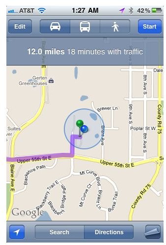 Maps GPS for iPhone screenshot