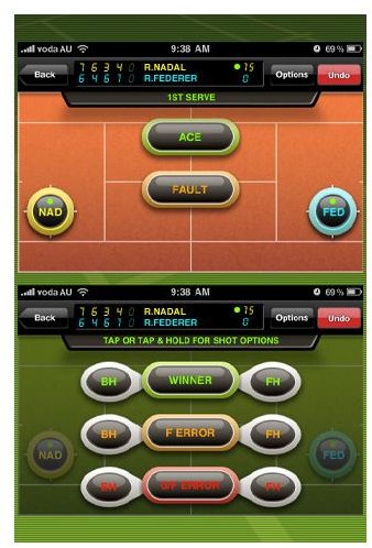 Tennis Stats iPhone App