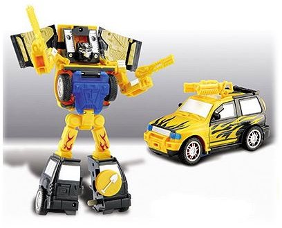 remote controlled car and robot transformer