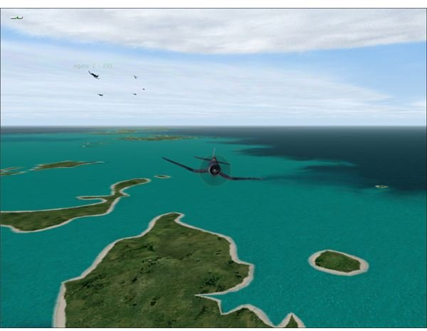 Nicely Rendered Terrain in Combat Flight Simulator 2 