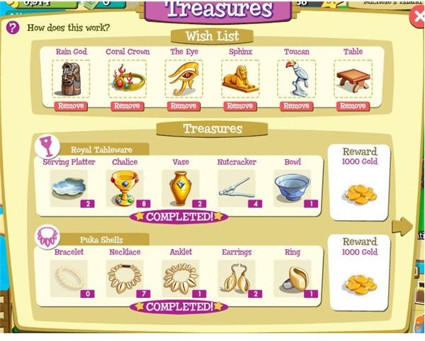 Treasure Isle Wish List