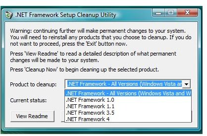 cleanup tool net framework