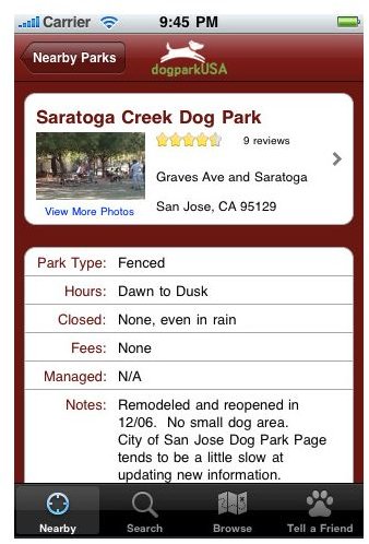 Dog Park Finder
