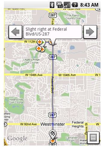 GasBot Googel Android Apps - Mapping Output