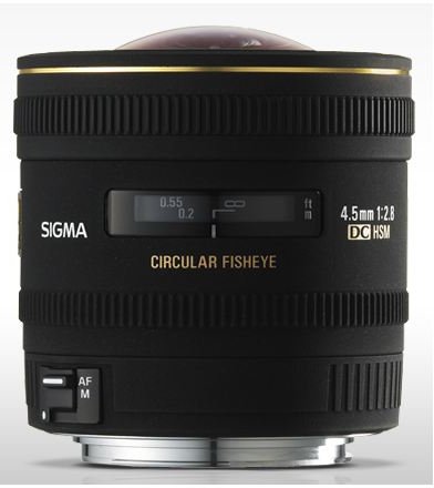 Sigma 4.5mm F2.8 EX DC HSM Circular Fisheye