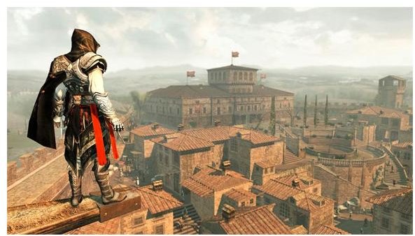 Ezio looking over the city