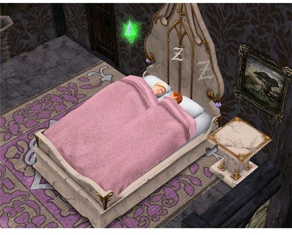 The Sims Medieval sleeping