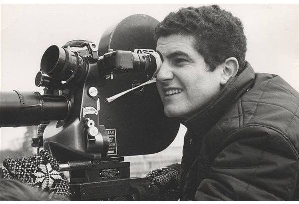 Brazilian director Rogério Sganzerla and movie camera Caméflex
