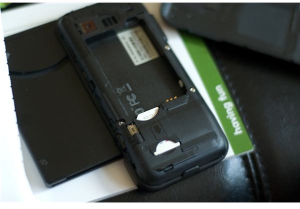 T-Mobile G1 battery compartment