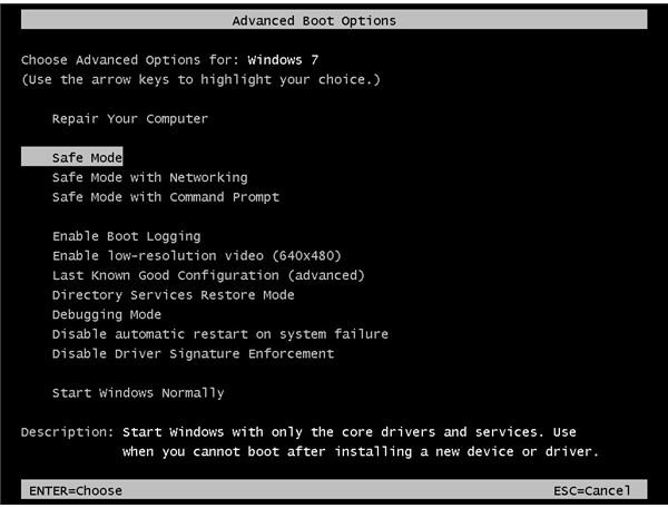How to Open Windows 7 in Safe Mode - Benefits of Working in Safe Mode