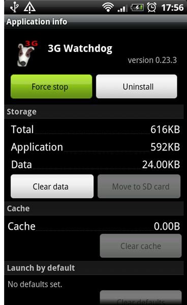 Step 5 - Select &lsquo;Force Stop&rsquo; to end the Android Application