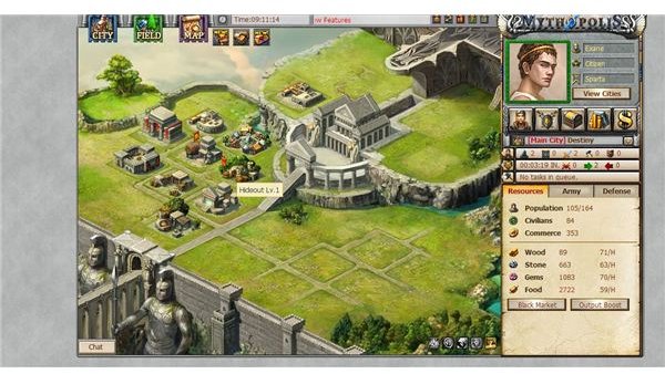 Mythopolis Review - A Free Online Greek Game