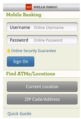 Wells Fargo Mobile Android App