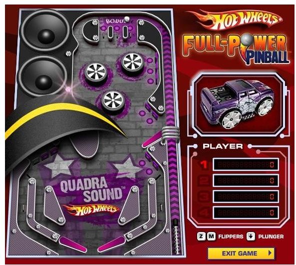 hot wheels full power pinball