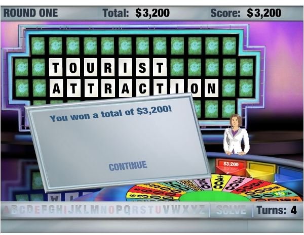 play classic TV ame shows- wheel of fortune game