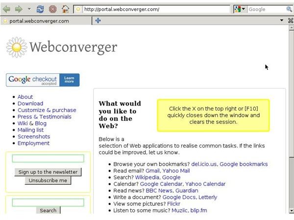 webconverger