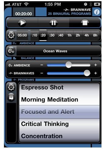 Brainwave iPhone app 1