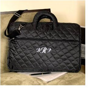 Personalized Quilted Laptop Bag
