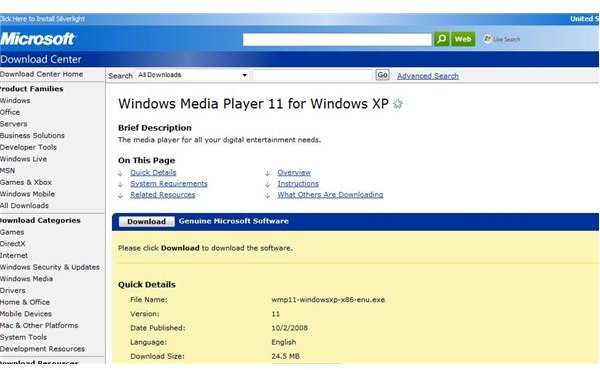 How To Install Windows Media Player 11 Without Genuine Validation