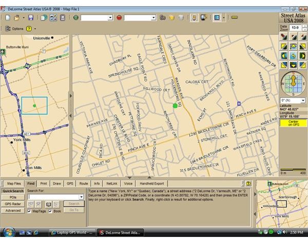 Putting Delorme Mapping Program on a USB Jump Drive