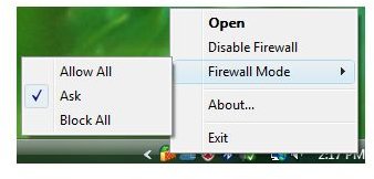Handy command in using PC Tools firewall