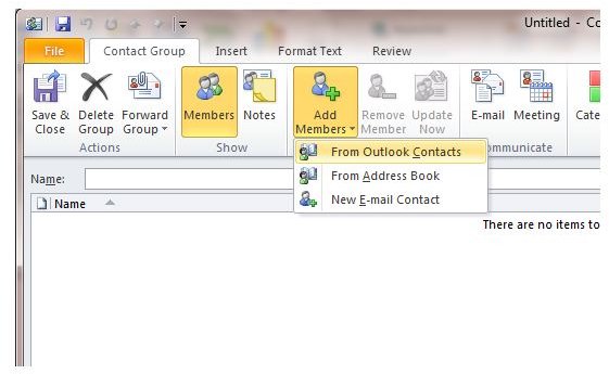 Creating an E-mail Campaign with Your Outlook Contacts