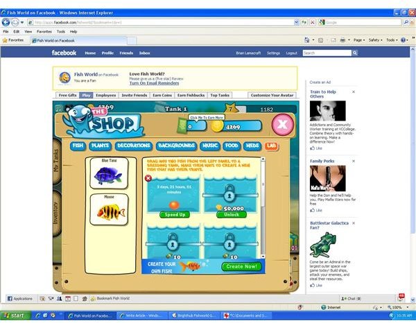 Facebook Games:Fish World New Players Guide - Learn about Fish World