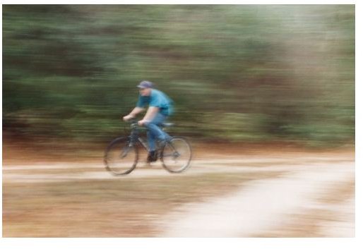 riding a bike