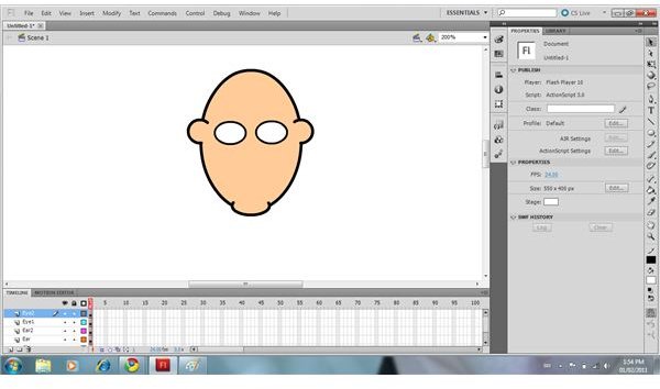 Use The Oval Tool To Draw The Eyes