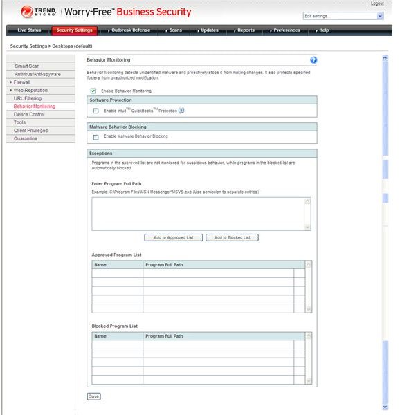 Behavior Monitoring