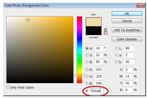Change the foreground color