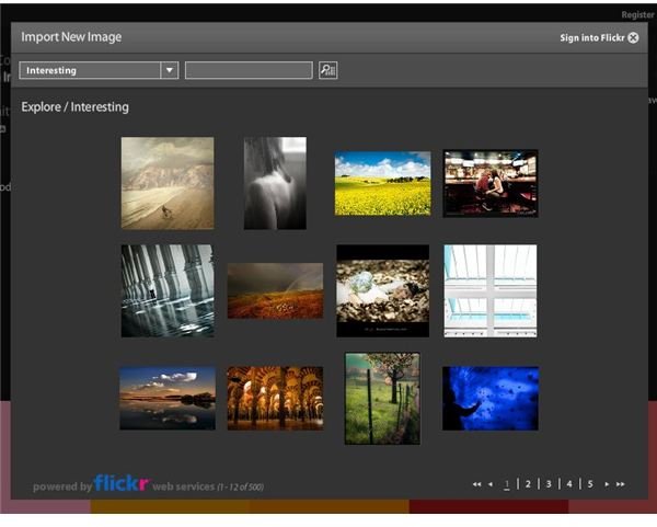Kuler Flickr Interface