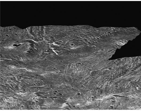 Ganymede Topography NASA