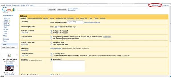 Gmail Outlook Settings - Configure Gmail for Outlook 2003